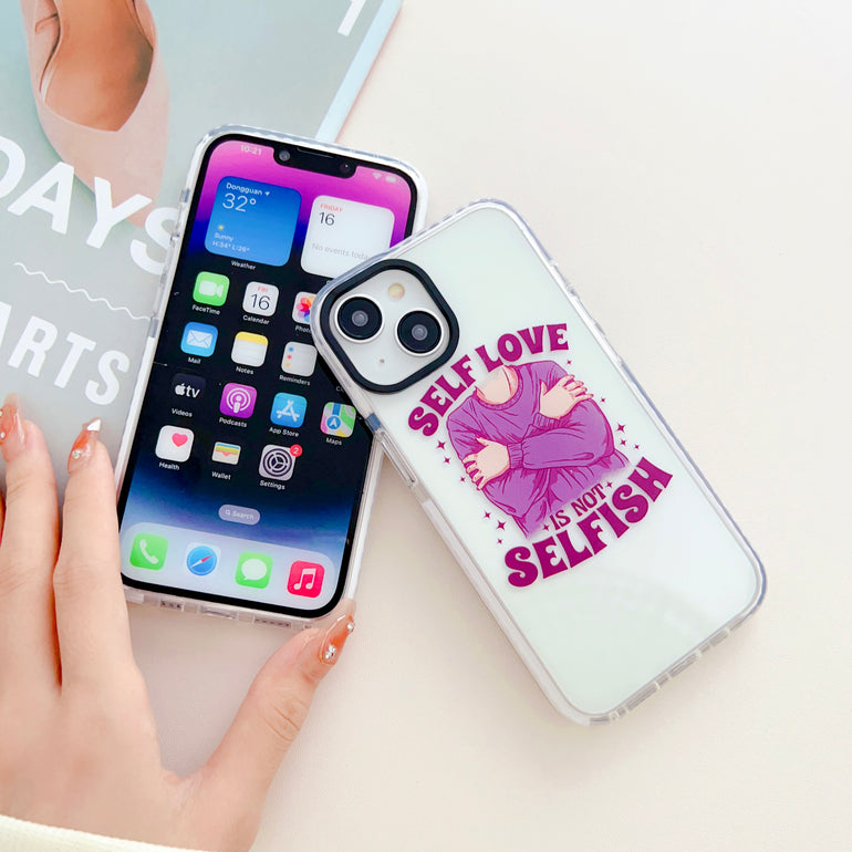 Self Love Is Not Selfish Designer Impact Proof Case for iPhone