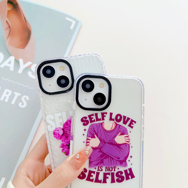 Self Love Is Not Selfish Designer Impact Proof Case for iPhone