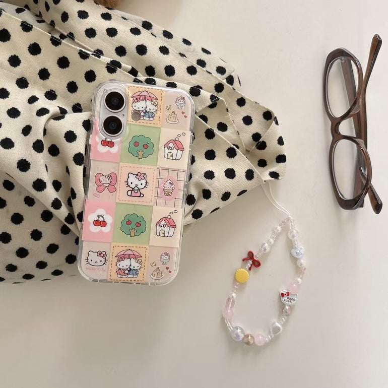 Kitty Designer Silicon Case For iPhone With Charm