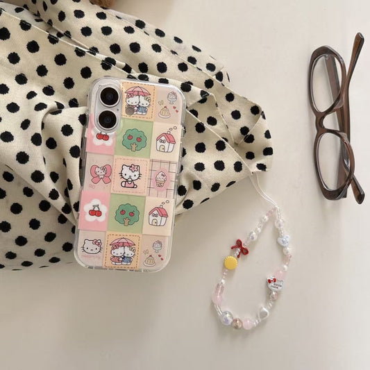 Kitty Designer Silicon Case For iPhone With Charm