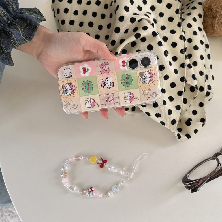 Kitty Designer Silicon Case For iPhone With Charm