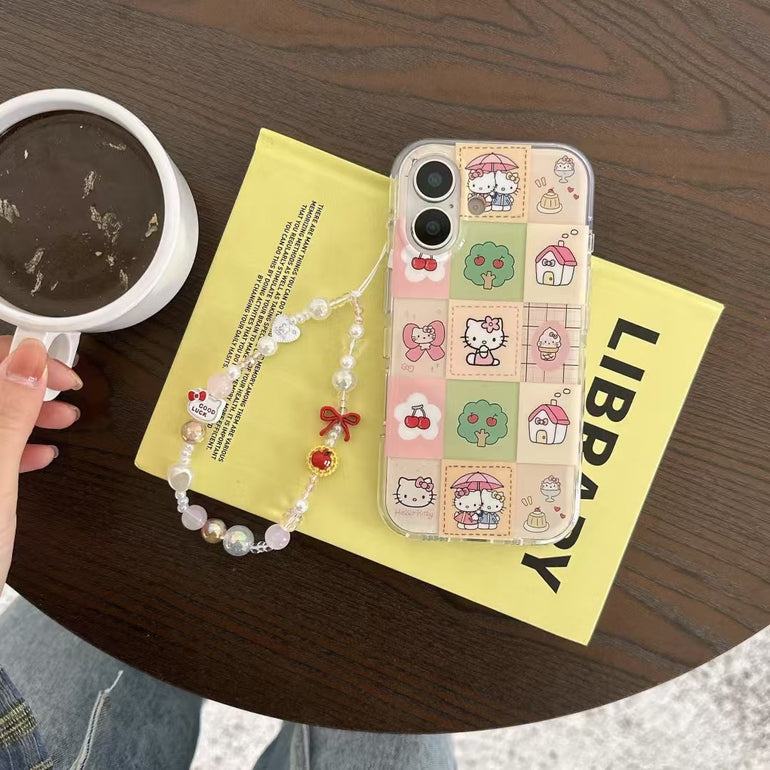 Kitty Designer Silicon Case For iPhone With Charm