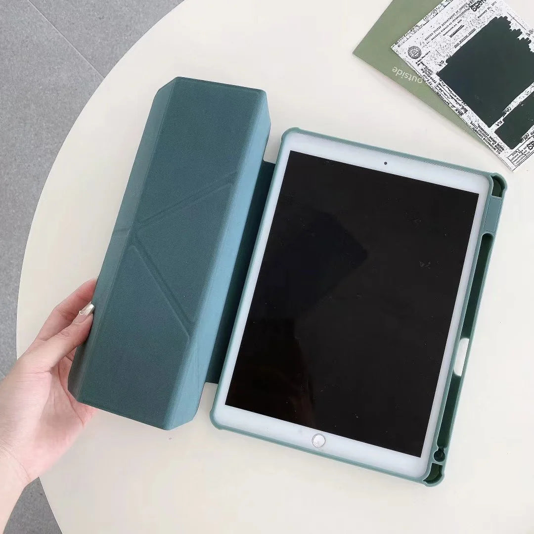 Magnetic Folio Solid Color Case For iPad