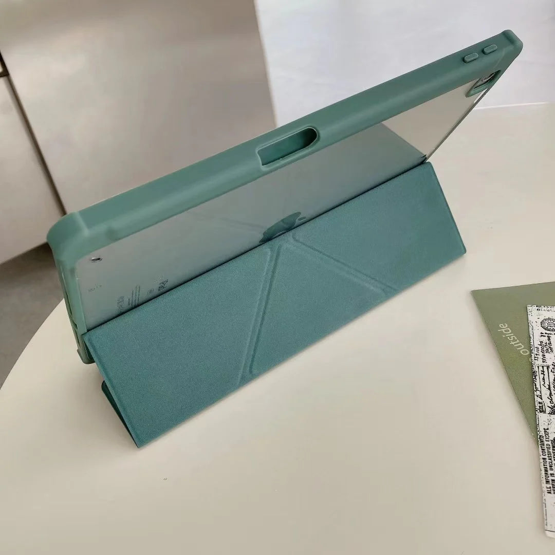 Magnetic Folio Solid Color Case For iPad