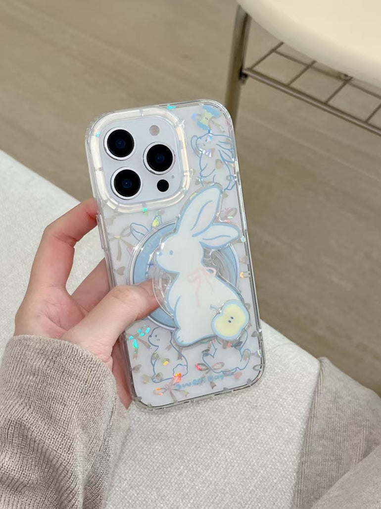Rabbit Designer Magsafe iPhone Case With Magsafe Holder