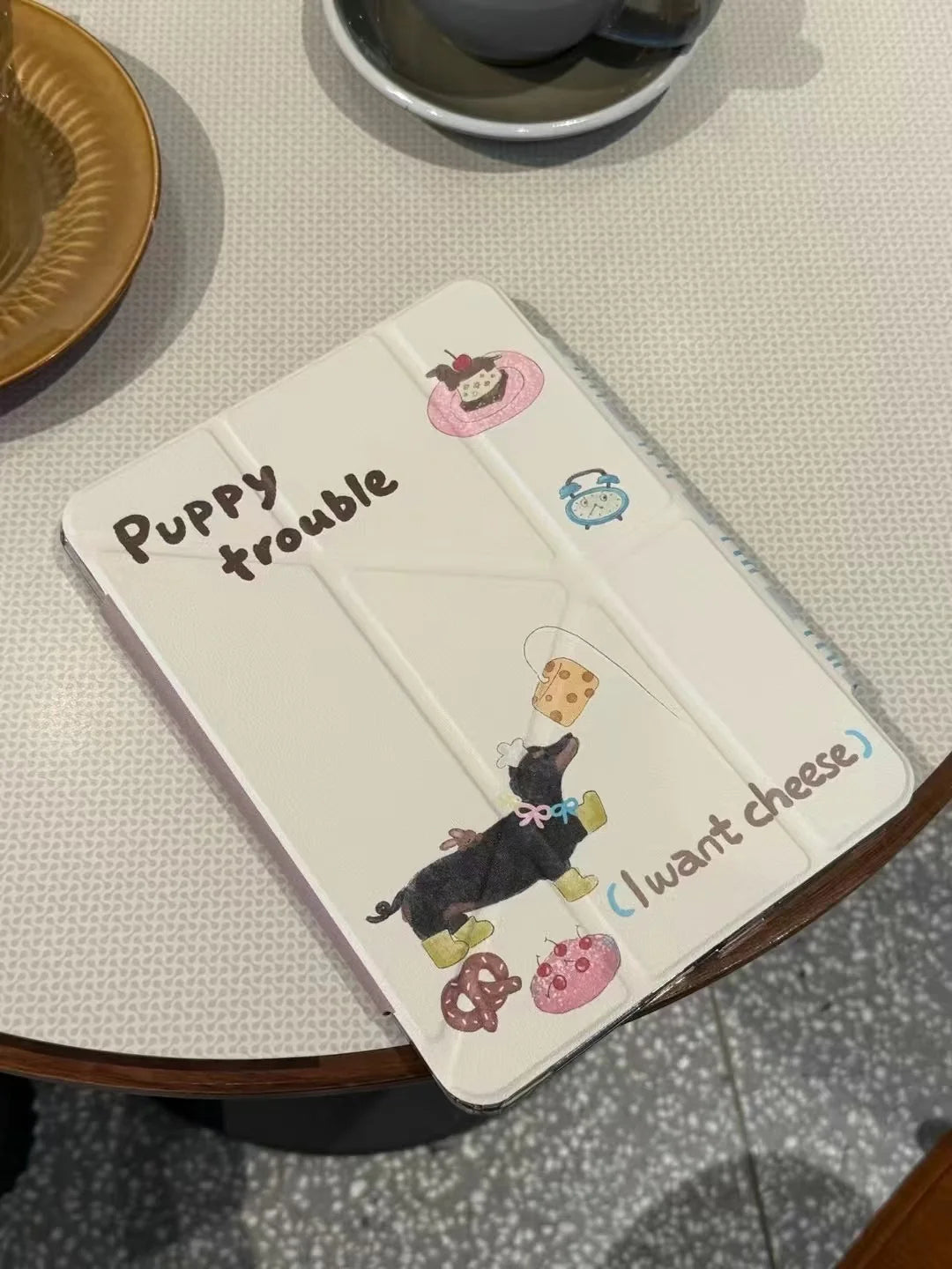 Puppy Trouble Designer Case For iPad