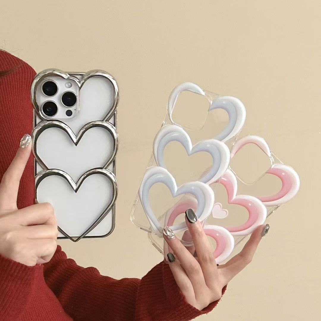Heart Blossom Designer Silicon Case For iPhone