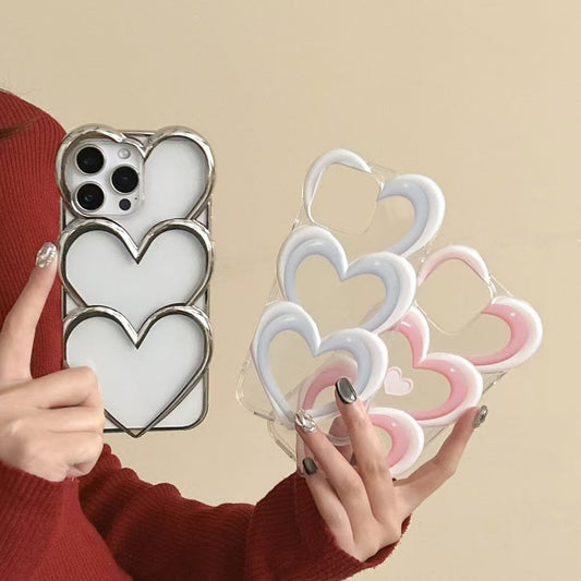 Heart Blossom Designer Silicon Case For iPhone