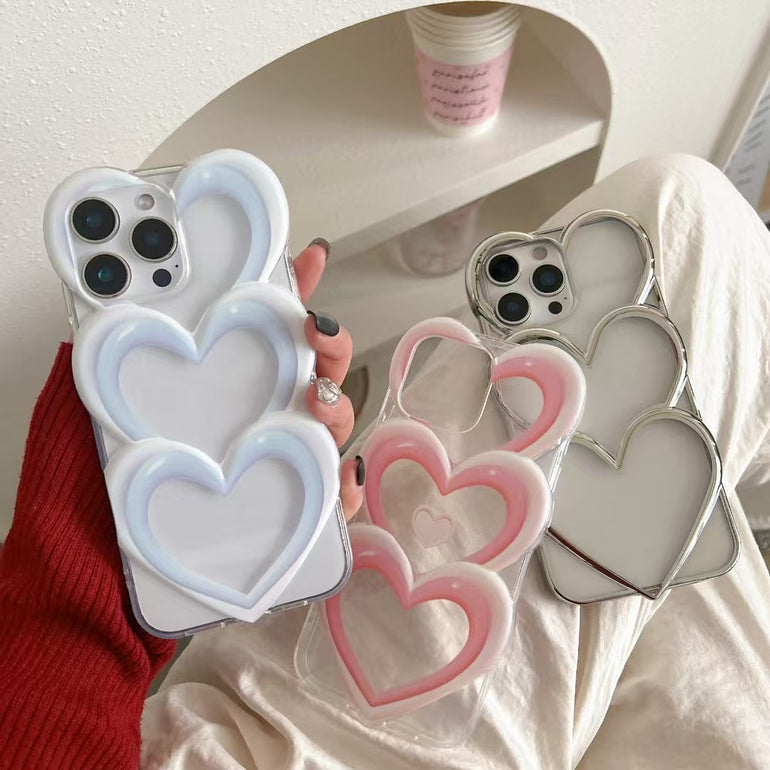 Heart Blossom Designer Silicon Case For iPhone