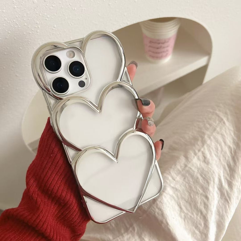 Heart Blossom Designer Silicon Case For iPhone