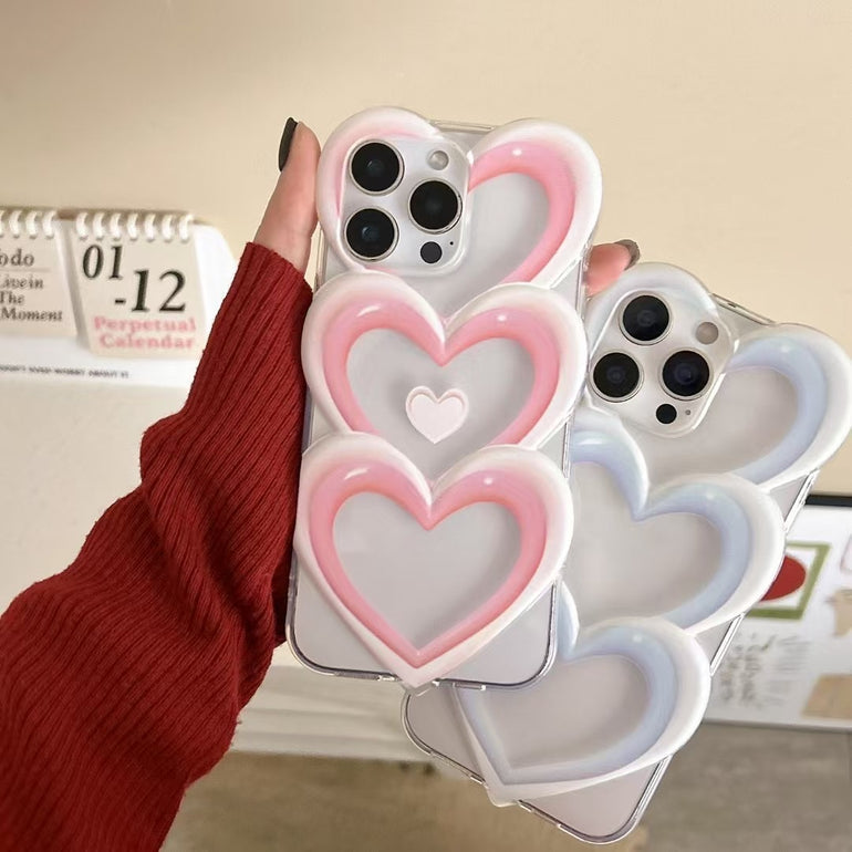 Heart Blossom Designer Silicon Case For iPhone