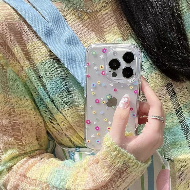 Aesthetic Flowers Silicon Case For iPhone