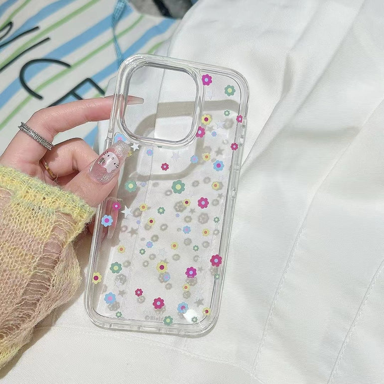 Aesthetic Flowers Silicon Case For iPhone