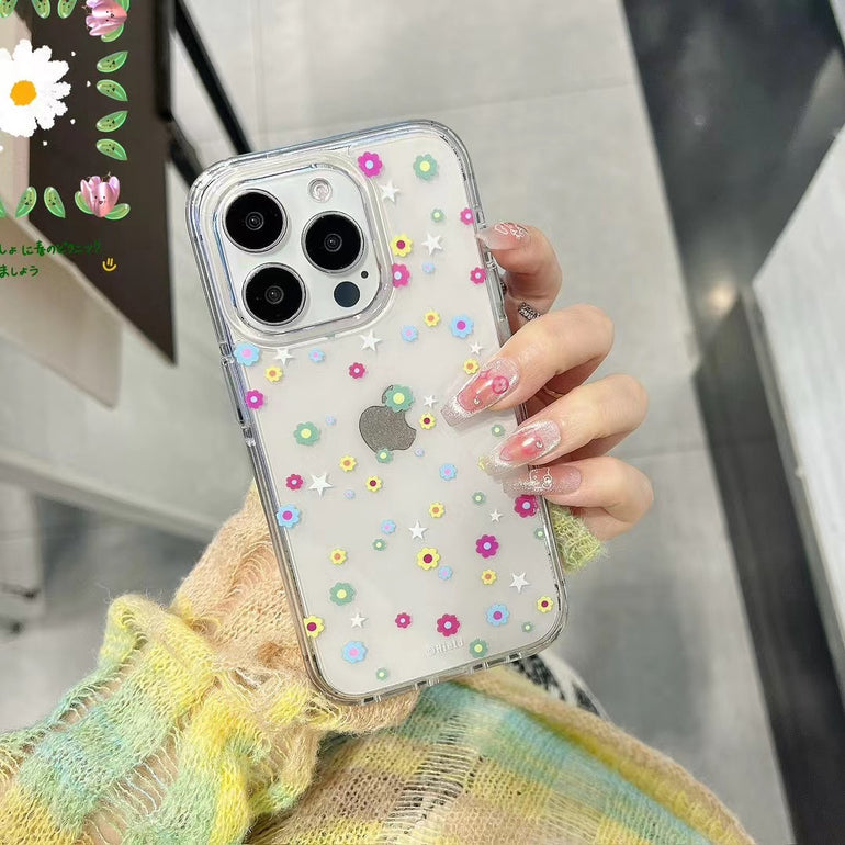 Aesthetic Flowers Silicon Case For iPhone