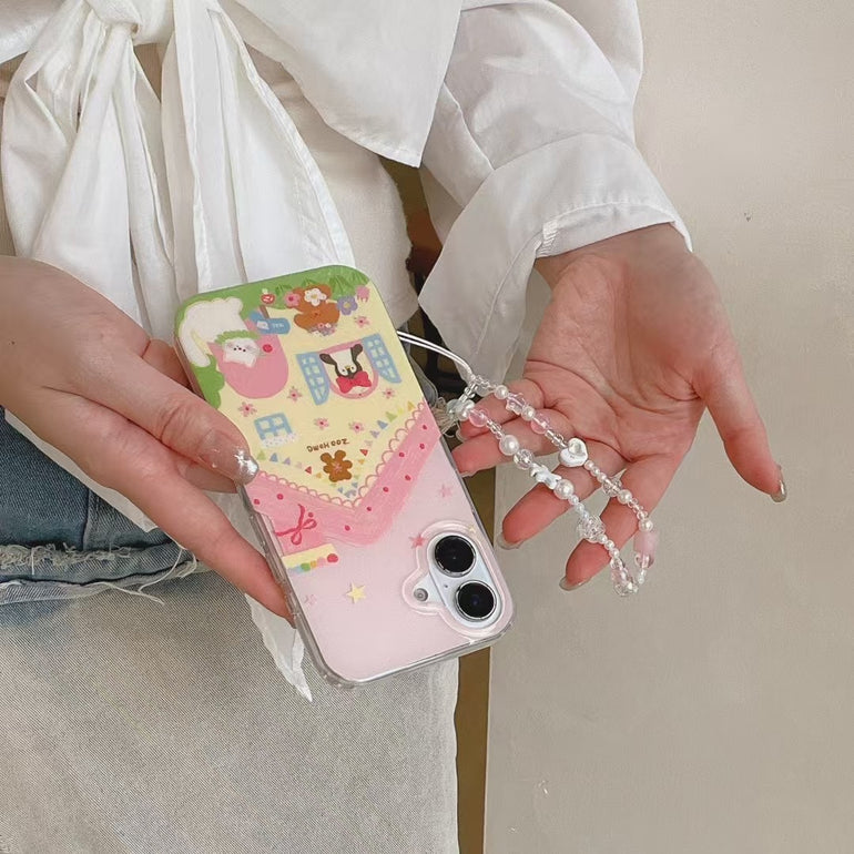 Zoo Home Silicon Case For iPhone With Charm