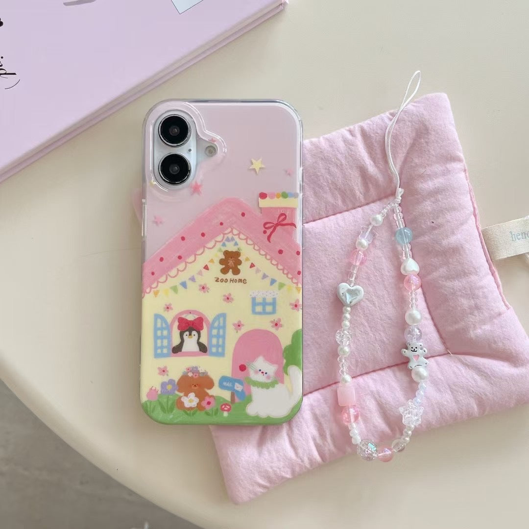 Zoo Home Silicon Case For iPhone With Charm
