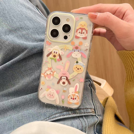 Cute Animal Silicon Magsafe Case For iPhone With Magsafe Holder