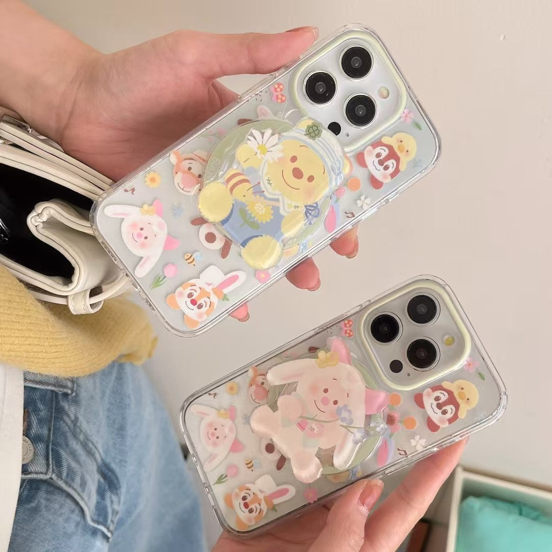Cute Animal Silicon Magsafe Case For iPhone With Magsafe Holder
