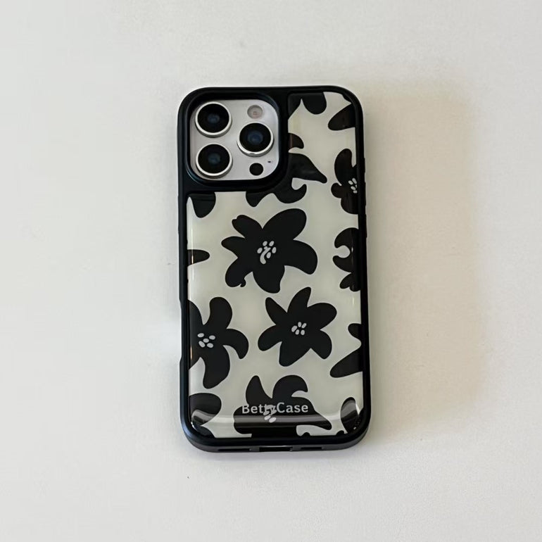 Flower Designer Case For iPhone With Fluffy Bracelet