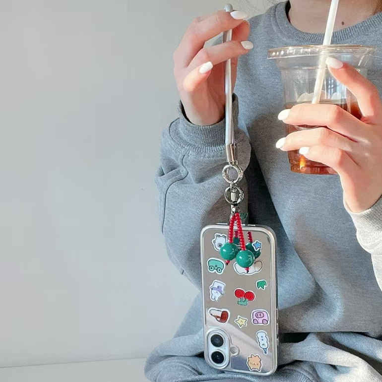 Mirror Sticker Case For iPhone With Cute Holder