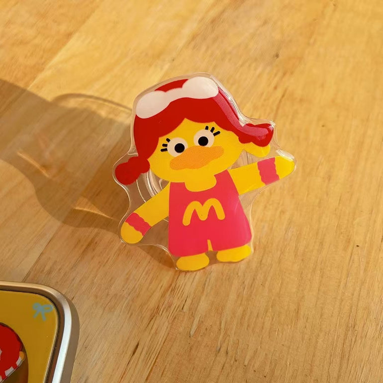 Cute Cartoon Mirror Designer Case For iPhone With Holder