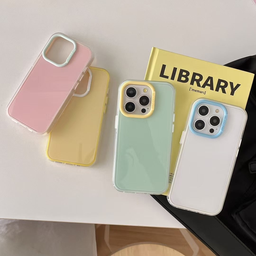Pastel Color Silicon Case For iPhone