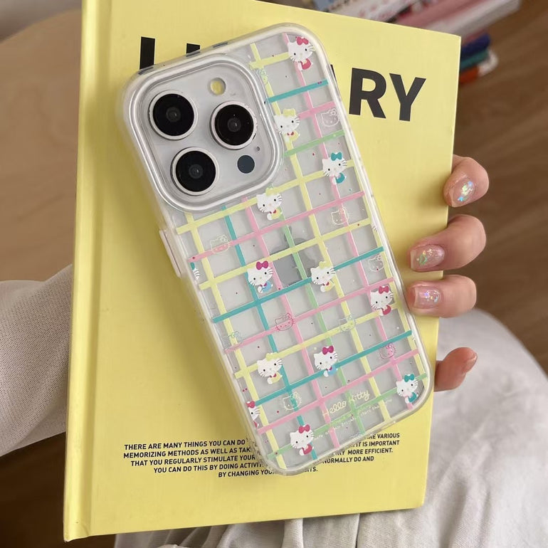 Check Silicon Case For iPhone With Charm