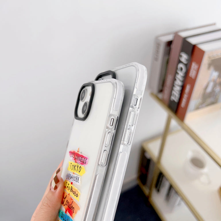 iPhone Impact Proof Silicon Case ( Travel Icons )