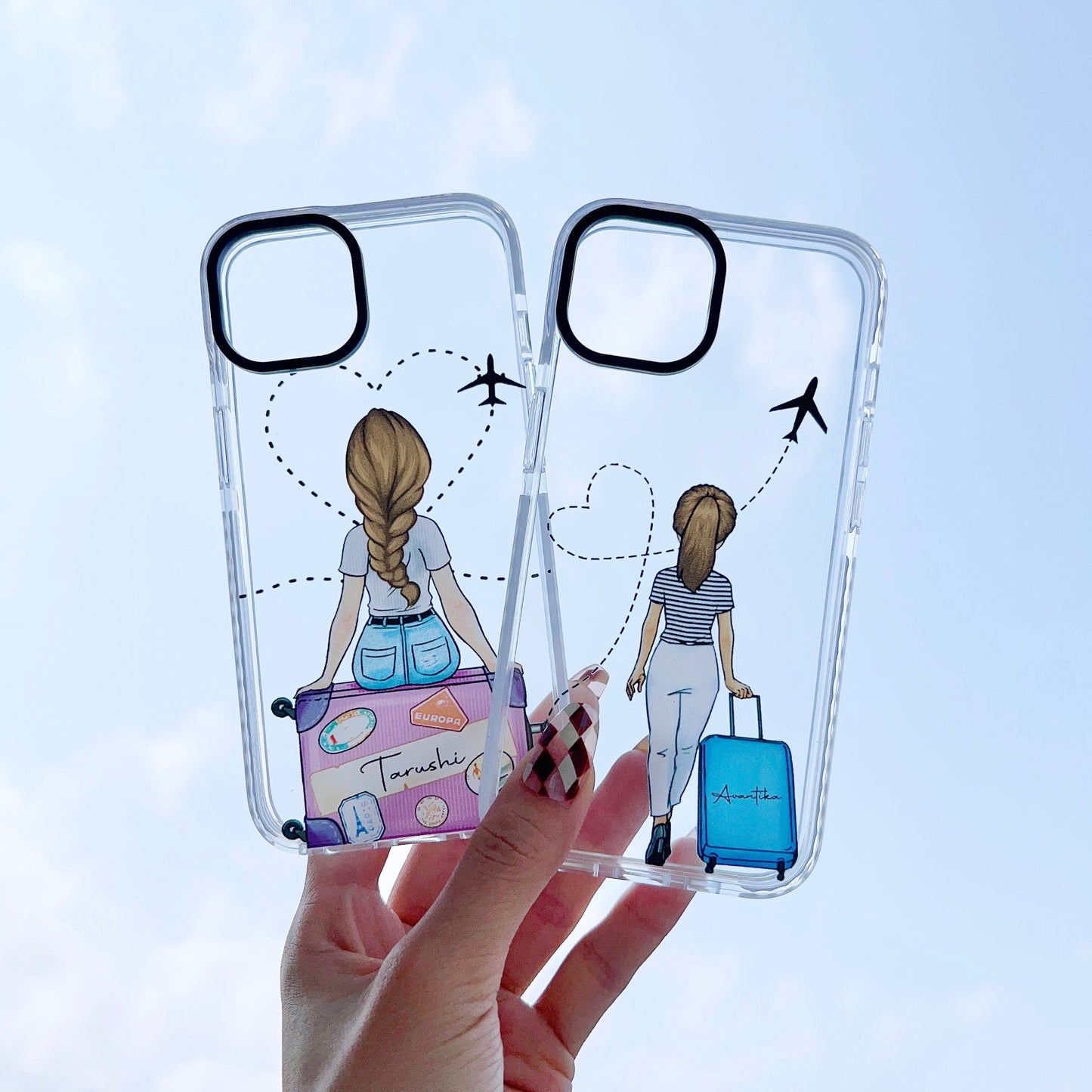 iPhone Impact Proof Customised Silicon Case ( Wanderlust Girl )