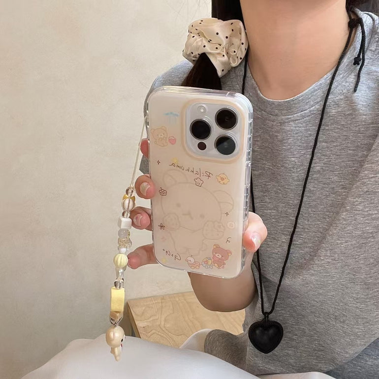 GoGo Designer Silicon Case For iPhone With Charm