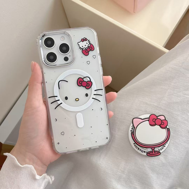 Magsafe Designer Case For iPhone With Kitty Magsafe Holder