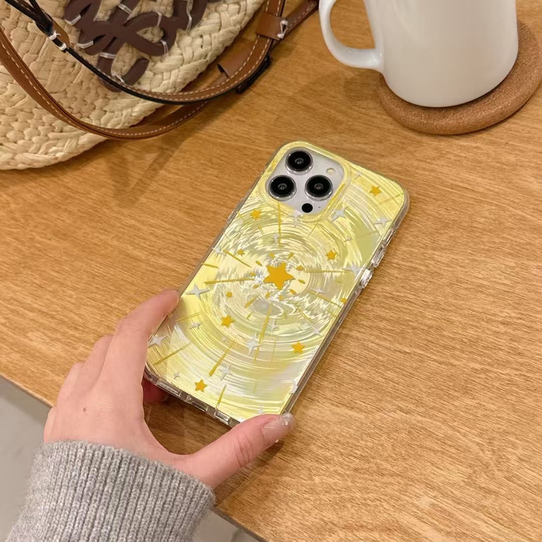 Star Designer Silicon Case For iPhone With Charm