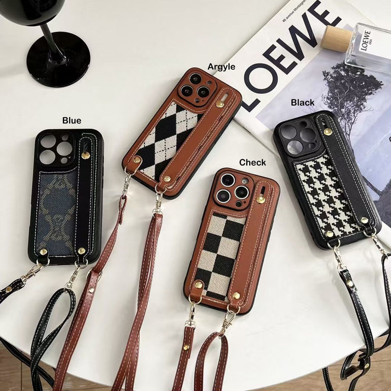 Designer Leather Case For iPhone With Belt Holder And Sling
