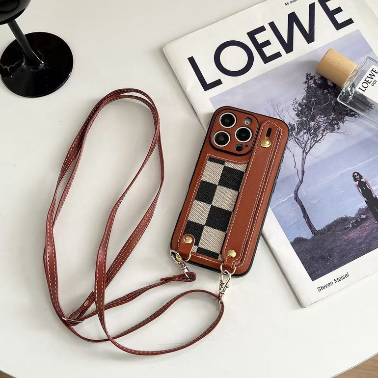 Designer Leather Case For iPhone With Belt Holder And Sling