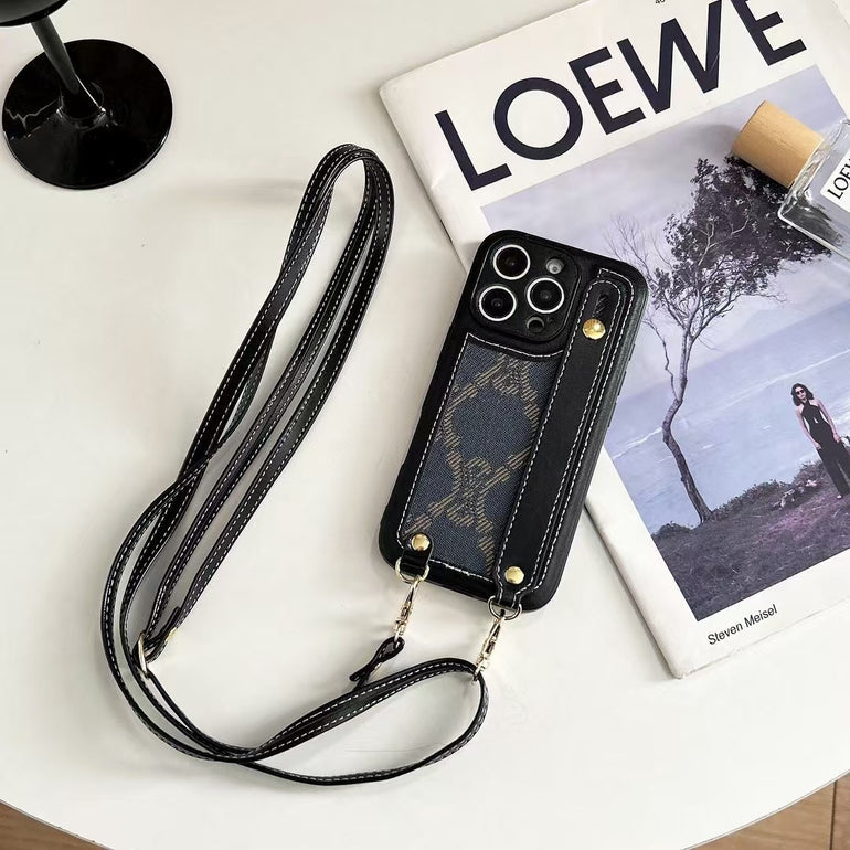 Designer Leather Case For iPhone With Belt Holder And Sling