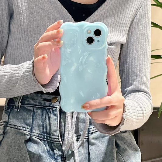 Wawy Designer Silicon Case For iPhone ( Light Blue )