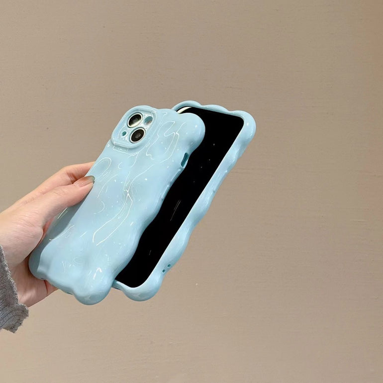 Wawy Designer Silicon Case For iPhone ( Light Blue )