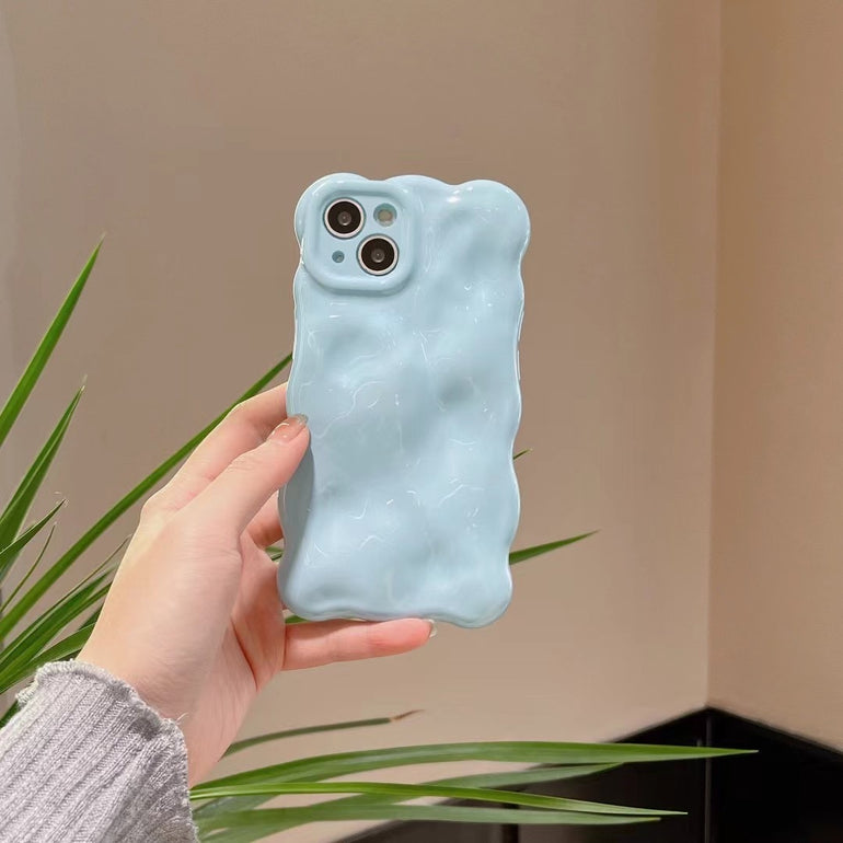 Wawy Designer Silicon Case For iPhone ( Light Blue )