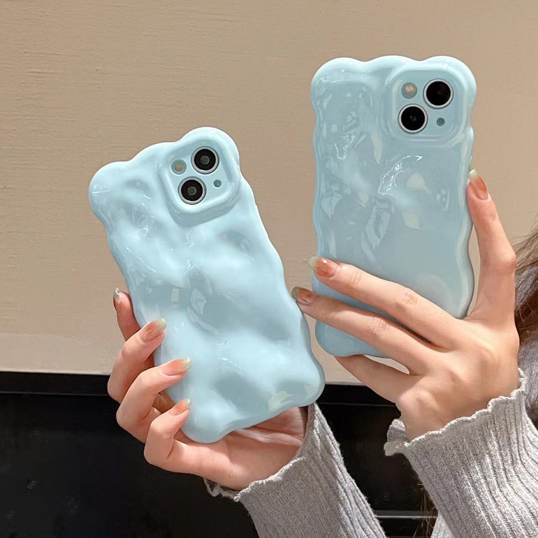 Wawy Designer Silicon Case For iPhone ( Light Blue )