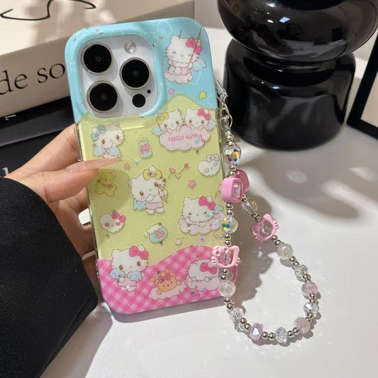 Angel Kitty Designer Case For iPhone With Charm