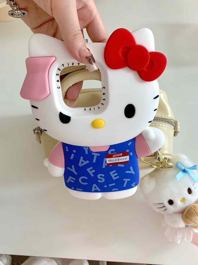 3D Kitty Silicon Case For iPhone