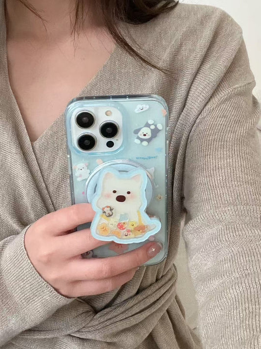 Cute Dog Magsafe Case For iPhone With Magsafe Holder