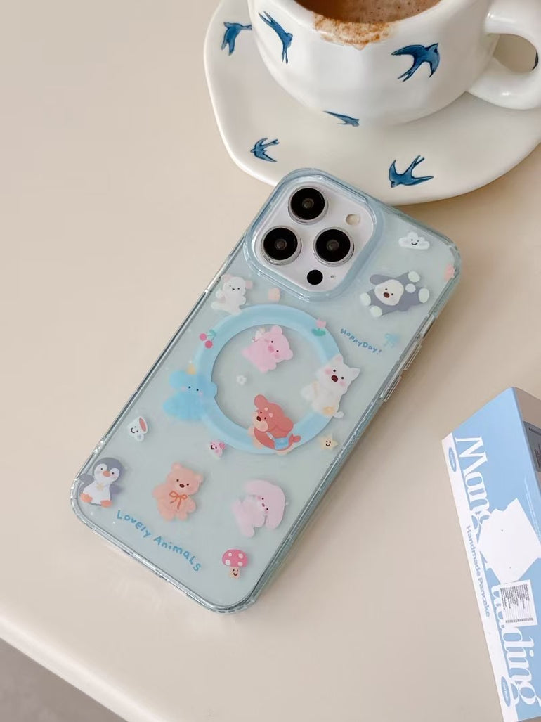 Cute Dog Magsafe Case For iPhone With Magsafe Holder