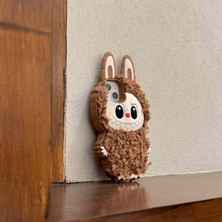 Cute Cartoon Embroidery Silicon Case For iPhone