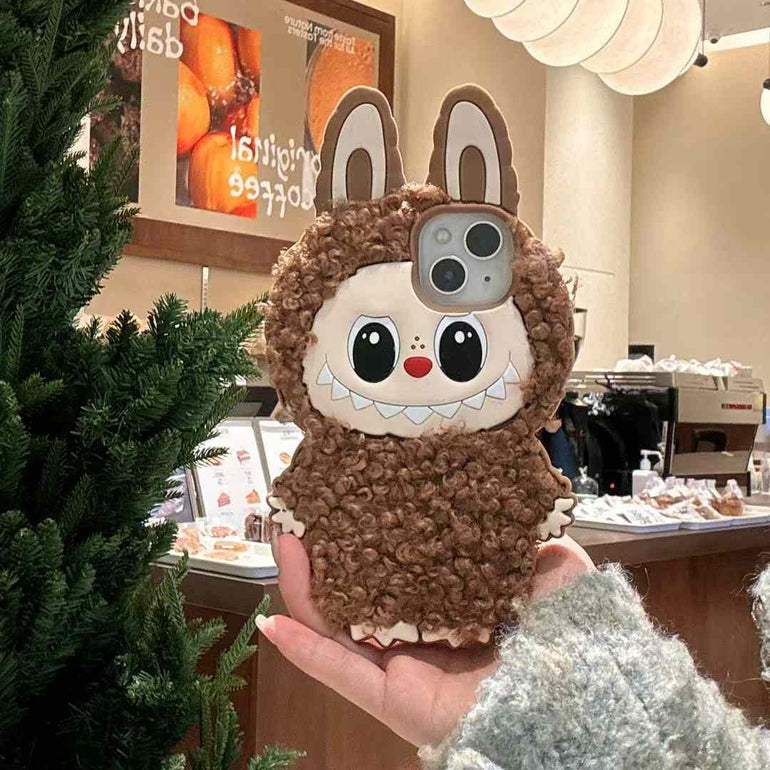 Cute Cartoon Embroidery Silicon Case For iPhone