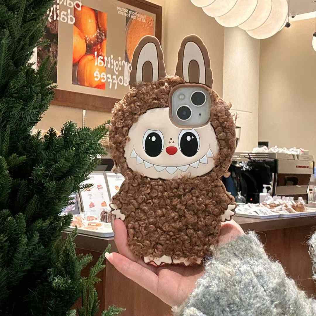 Cute Cartoon Embroidery Silicon Case For iPhone