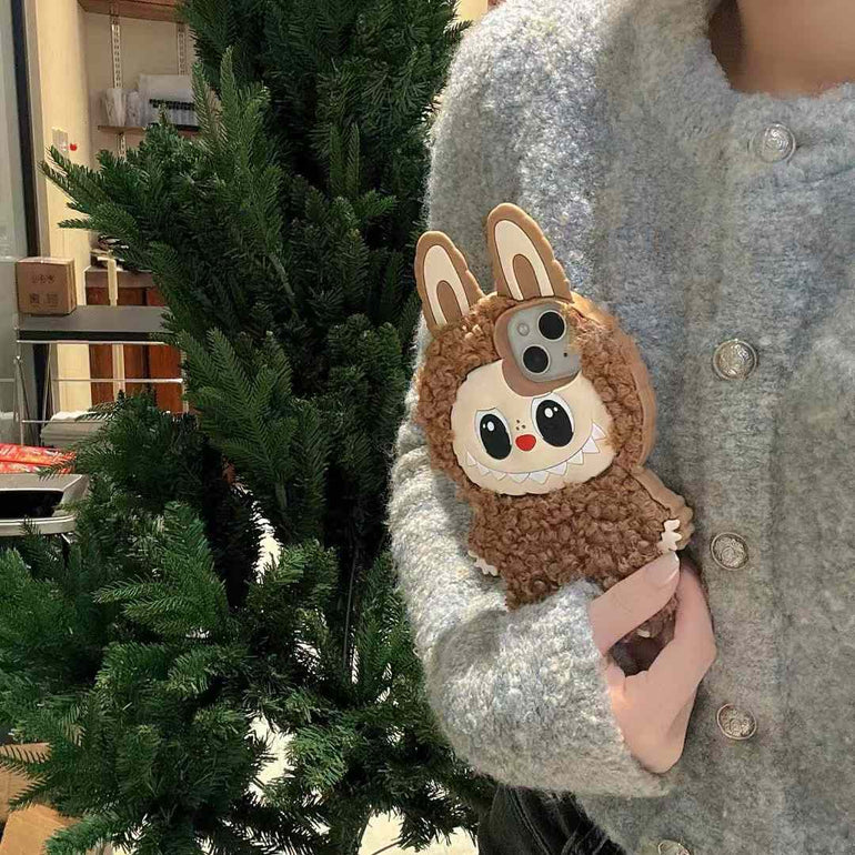 Cute Cartoon Embroidery Silicon Case For iPhone