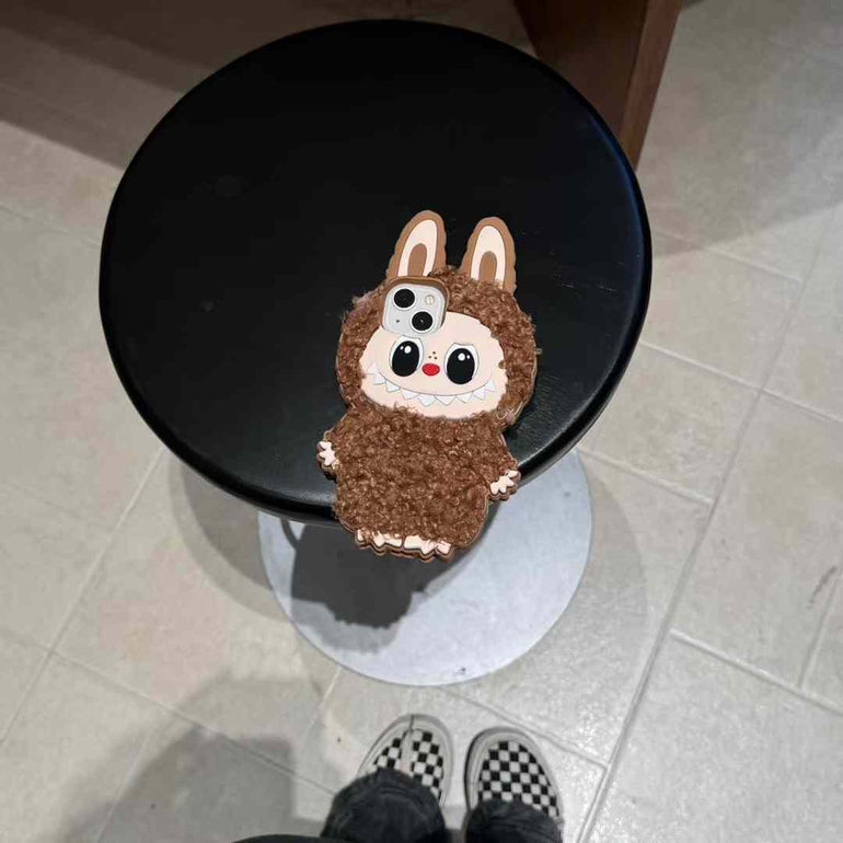 Cute Cartoon Embroidery Silicon Case For iPhone