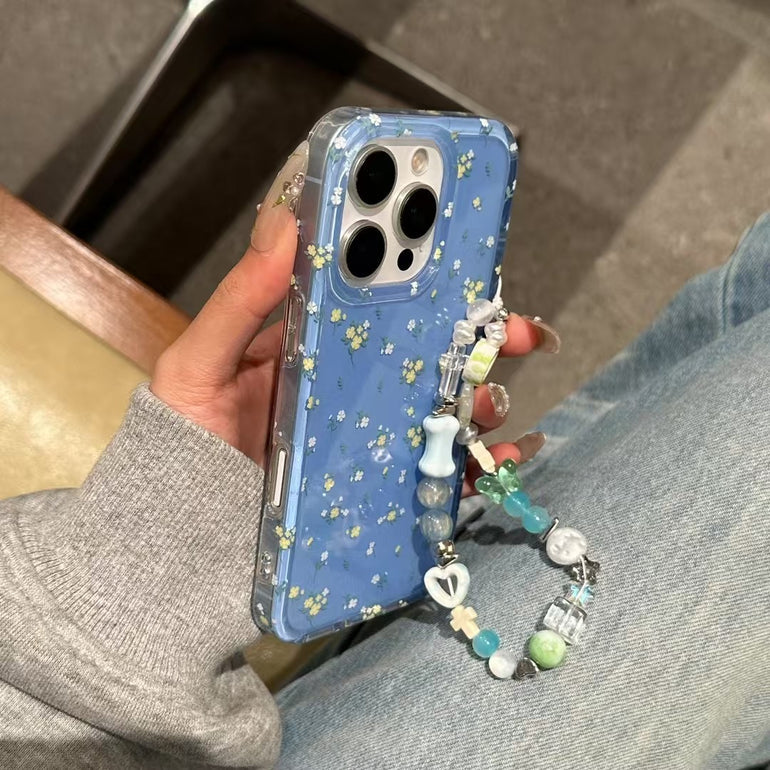 Floral Pattern Silicon Case For iPhone