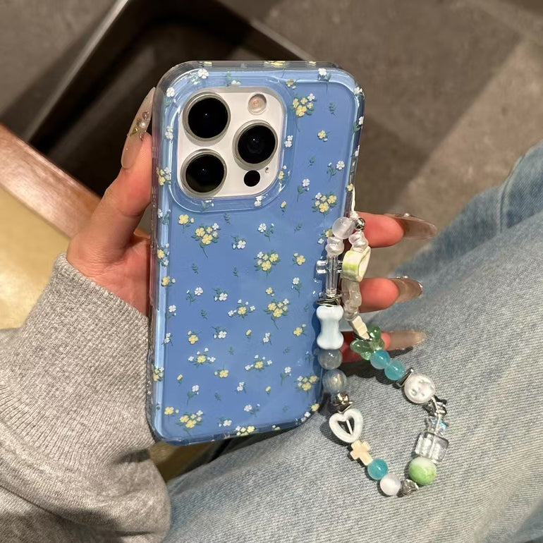Floral Pattern Silicon Case For iPhone